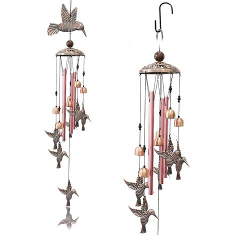 Campanelli eolici da esterno, campanelli Koshi, campanelli in metallo, campanelli decorativi da esterno, campanelli da strega, decorazioni da giardino per esterni, protezione con campanelli da strega (1/5)