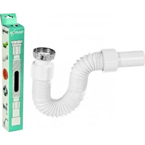 SIFONE PER SCARICO FLESSIBILE ED ESTENSIBILE CON ANIMA IN METALLO 11/2ø40   Idroweb