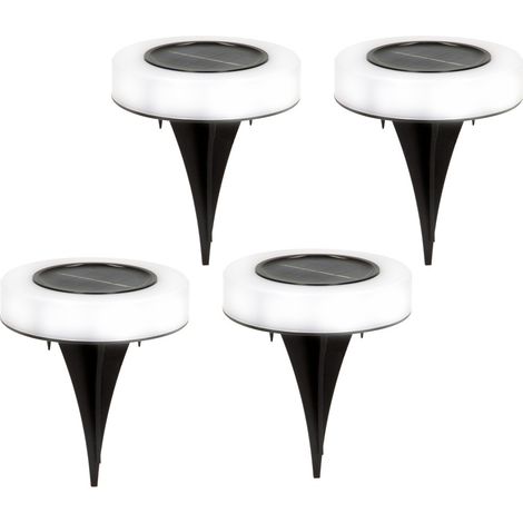 Pack Aktive de 4 Focos Solares LED Exteriores Negros (1/5)