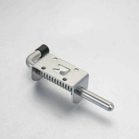 Serrure de porte de garage en acier inoxydable 2 pices boulon de verrouillage ressort 128 mm APPAREIL DE MASSAGE (1/5)