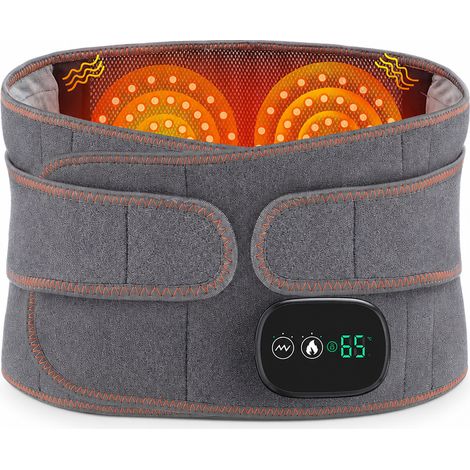Ceinture Lombaire Intelligente Chauffante et Massante avec Lumiere Rouge, Unite
