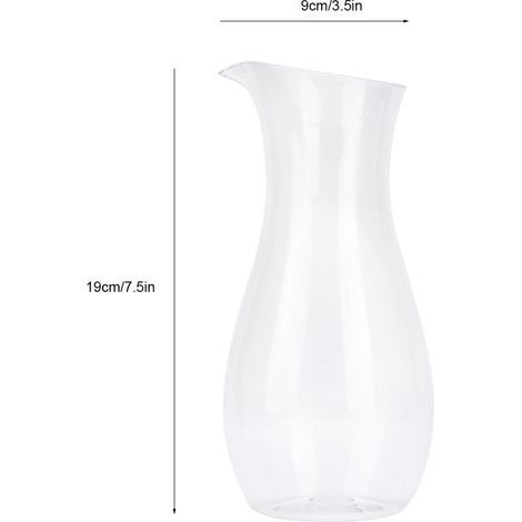 Transparente Acryl-Saftkaraffe für Bar und Zuhause, Wasser- und Weinkrug, Getränkebehälter. (1/5)