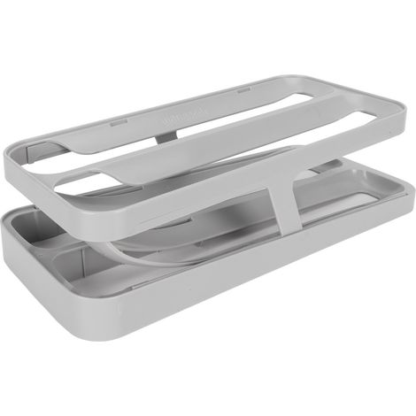 Distributeur d'œufs pour réfrigérateur Anto à roulettes, 2 niveaux et 2 rangées, accès facile, compatible lave-vaisselle, gris. (1/5)