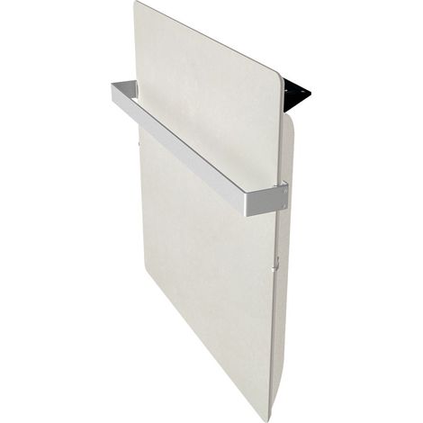 Sèche-serviettes électrique à inertie connecté Eternal New Smart Kherr Connect 1000 W carré 50x50 cm Sable Blanc (1/4)