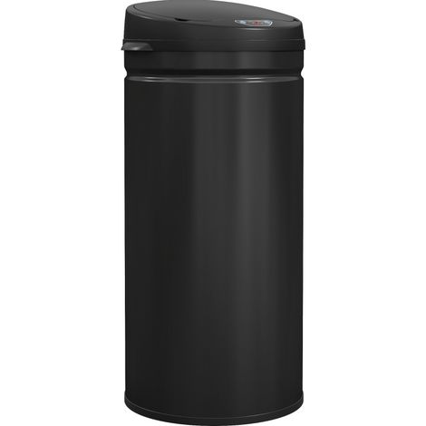 Poubelle à capteur 42 L en acier inoxydable avec ouverture sans contact et fermeture silencieuse (1/5)