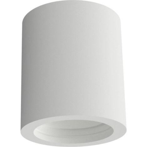 Plafoniera gesso lampadari bartalini palp t8 t12 t18 gu10 led verniciabile, dimensione altezza 8 cm