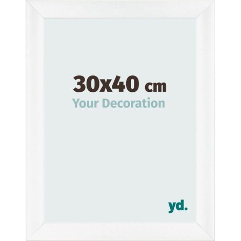 yd. - Cadre photo 30x40 - Blanc Mat - MDF - Pisa (1/5)