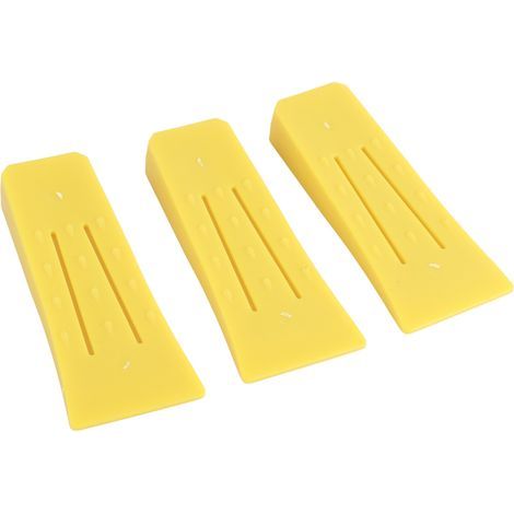 Jeu de cales d'abattage, cales d'arbre en plastique 3 pièces 5 pouces pour l'industrie forestière, le travail du bois (1/5)