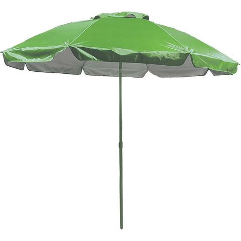 Sombrilla Acero 6 Varillas 180 cm Nylon Verde Marbueno