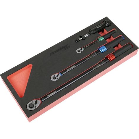 Sealey STW909SETB Premier Black Torque Wrench Micrometer & Torque Screwdriver Set 4pc