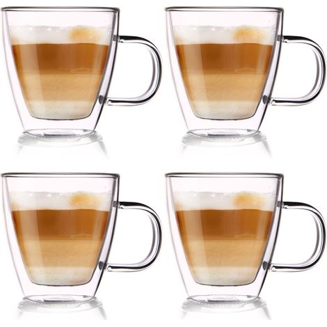 Bicchiere termico a doppia parete 180 ml 4 pz.