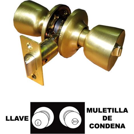 TESA Schlossschlüsselknopf Tulipa Serie 3500-UO, mattes Messing 60/70