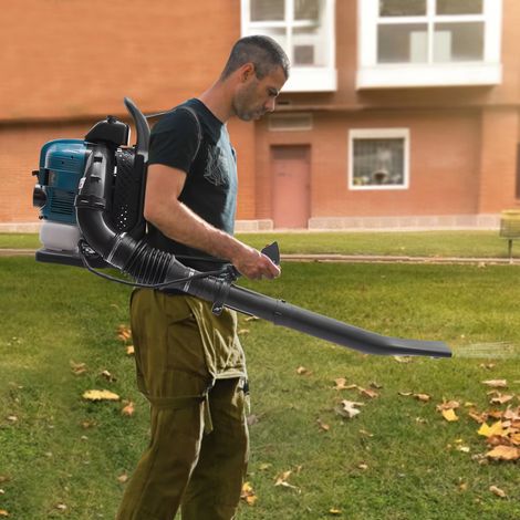 Souffleur de feuilles dorsal à essence 75,6 cm³, moteur 4 temps refroidi par air, 7 000 tr/min, idéal pour l'entretien des jardins et des pelouses (1/5)