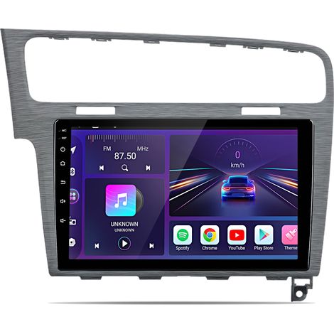 Hexinex Argent Pour VW Golf 7 MK7 VII 2013-2017 Android 14 CarPlay 6+128 Go Autoradio GPS Navi BT (1/5)