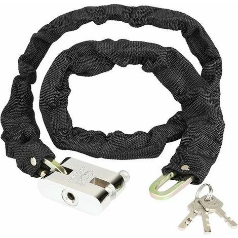 Antivol de chaîne pour vélo, 100 cm, en acier, résistant à l'eau, pour une protection antivol sur les parkings et en voyage.-AquaForge (1/5)
