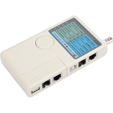Testeur de câbles réseau à distance 4 en 1 pour câbles RL-45, RJ-11, USB, BNC et LAN (1/5)