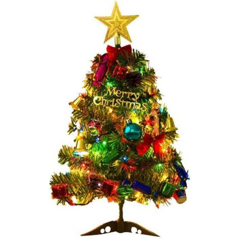 Sapin de Noël Artificiel - LED - 50 cm - Éclairage Économique - Décoration Intérieure - PVC (1/5)