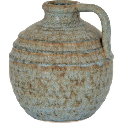 Capella Krater Jug Vase - Ceramic - L16 x W16 x H18 cm - Grey