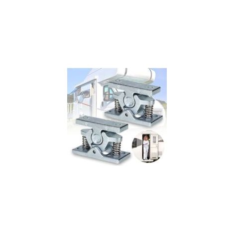 Fermaporta per roulotte in 2 pezzi, in lega di zinco, accessori per roulotte/camper, fermaporta a molla per giardino, casa mobile, camera da letto, soggiorno, garage