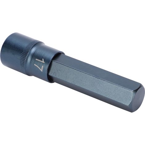 Douille à choc hexagonale H17, acier allié S2, outil de clé à choc pneumatique/électrique, anti-rouille, quincaillerie. (1/5)