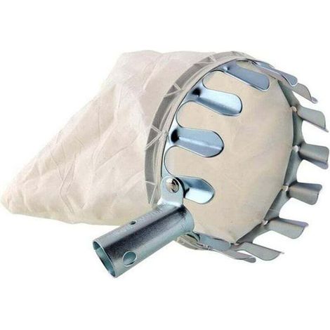 cueillette de fruits sans manche télescopique en métal, cueillette de pommes avec housse de protection 160 mm (1/4)