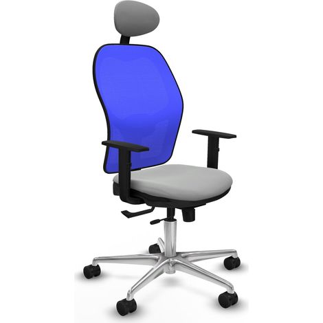 Sedia da ufficio piqueras y crespo Jorquera blu schiuma comoda (1/2)