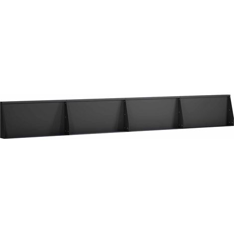 vidaXL Muro de Contención 4 uds. 80 x 12 x 30 cm Acero Negro (1/2)