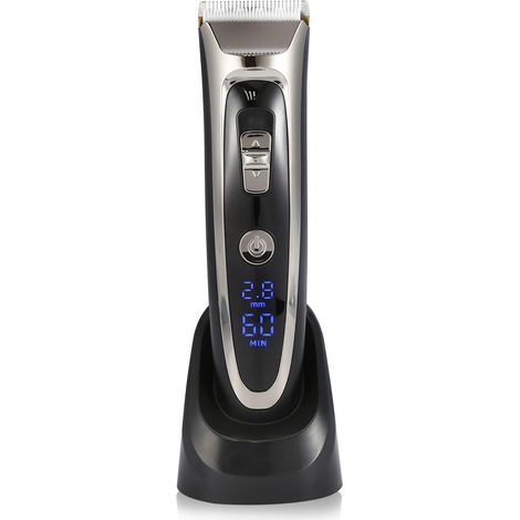 Tondeuse à cheveux électrique Surker pour adultes et enfants, en céramique, avec écran numérique professionnel et silencieuse. (1/5)