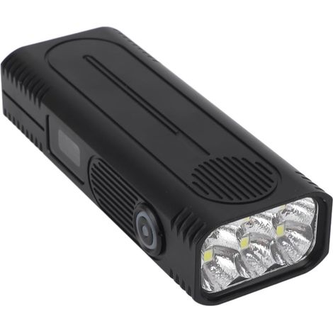 Lampe de Poche Plate Rechargeable 10 000 Lm, étanche en Aluminium (1/5)