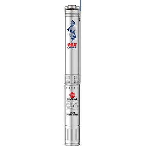 Pompe immergée 4" Pedrollo 4SR4m18FK 1,50 kW jusqu'à 6 m3/h - Moteur bain d'eau Franklin 4FK monophasé 220V (1/4)