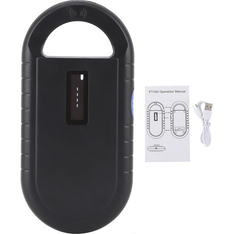 134,2-kHz-RFID-Chip-Lesegerät für ISO11784 5 FDXB ID64, tragbares, USB-aufladbares Gerät (1/5)