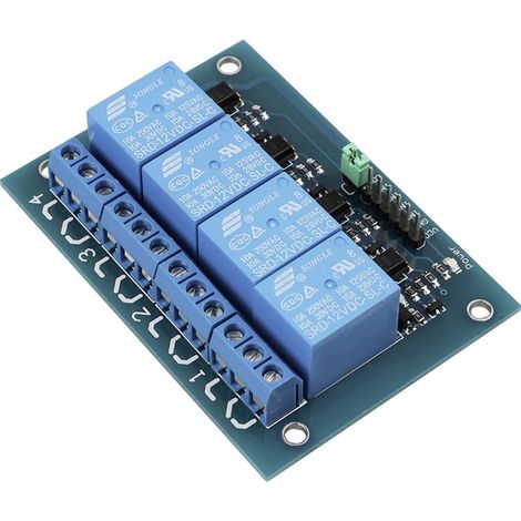 Modulo relè 4 vie (capacità di carico del contatto 12V / 250V) (1/2)