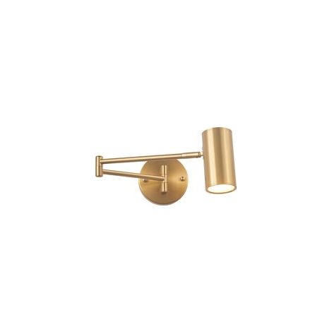 5W (Or)Lumière chaude Lampe du Bras Swing Pliable, Application Moderne réglable pour l'étude de Chambre à Coucher en Lecture Murale légère