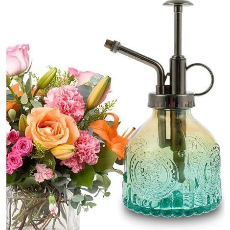 Botella pulverizadora de vidrio, estilo regadera vintage, 200 ml para plantas (1/5)
