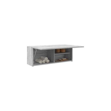 Armoire murale de bain sonoma gris 80x25x30 bois d'ingénierie (1/5)