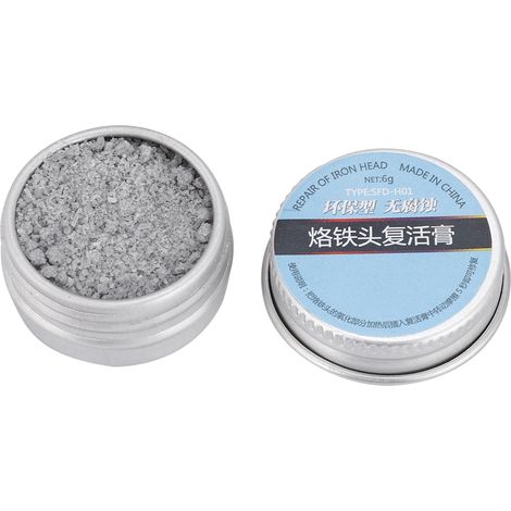 Pâte de nettoyage 6g pour pointes de fer à souder, élimine l'oxydation et restaure les embouts (1/5)