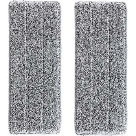 2 Housses de recharge Microfibre Balai Balai Auto Clean And Dry Remplacement Microfibre/Tampons pour balai Vadrouilles (1/4)