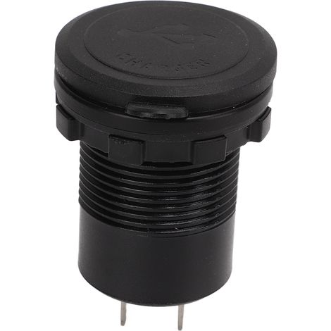 Dual-Port-QC3.0-USB-Autoladegerät mit Schnellladefunktion, Schalter und blauer Kontrollleuchte, 12–24 V, universell für Motorräder, Wohnmobile und Fahrzeuge (1/5)