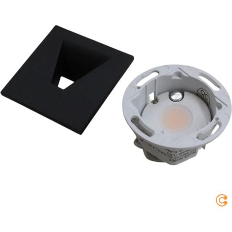 [NEUWERTIG] B-Ware Deko Light Set Alwaid 2 Grundmodul Leuchte Modul Abdeckung Eckig Schwarz