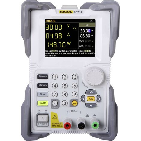Rigol DP711 Alimentatore da laboratorio regolabile 0 - 30 V 0 - 5 A 150 W RS-232 Controllo remoto, OVP, Programmabile N (1/3)