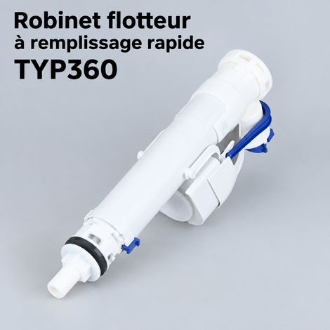 Mécanisme pour WC Geberit 3/8 robinet d'alimentation fileté en plastique sans trop-plein typ 360 42 × 24 × 7 cm 350 g – Livraison gratuite