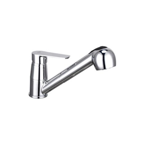 DianHydro se'rie Margot mitigeur d'e'vier monocommande avec douchette extractible en laiton chrome'