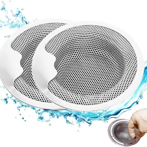 YMYNY 2 Stück Edelstahl-Spülbeckensieb Küchenspüle Filter INOX Abflussfilter Sieb (1/5)
