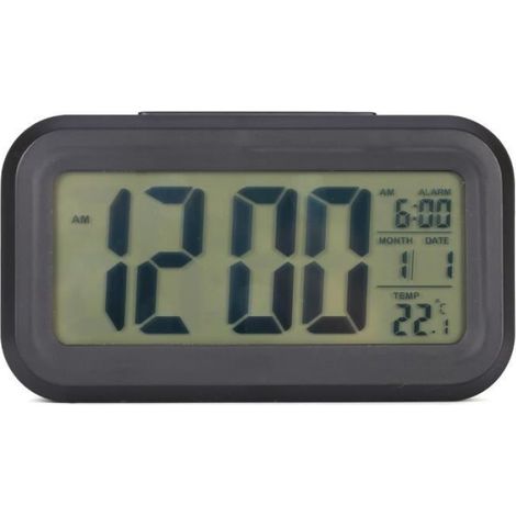 Calendrier numérique, horloge de batterie, température de calendrier de réveil de bureau 130x72x44mm pour la maison de voiture