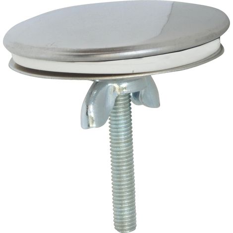Cache Trou chromé 45 mm pour Meuble céramique sanitaire - Idéal pour combler orifices inutiles - Installation Facile avec Tige filetée et écrou fournis (1/3)