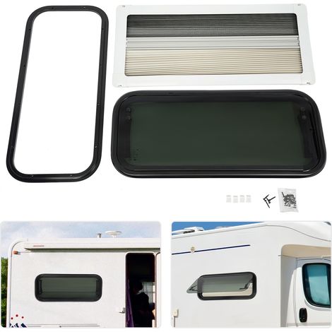 YISSALE – Fenêtre camping-car Fenêtre à projection rectangulaire Montage sandwich Fenêtre camping-car (1/5)