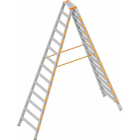 Layher Topic 1043 Stufenstehleiter 2x14 Stufen