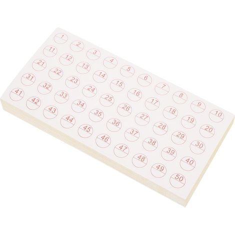 Aufkleber Praktische Etiketten aus Weißem Papier 50 Blatt (1/5)