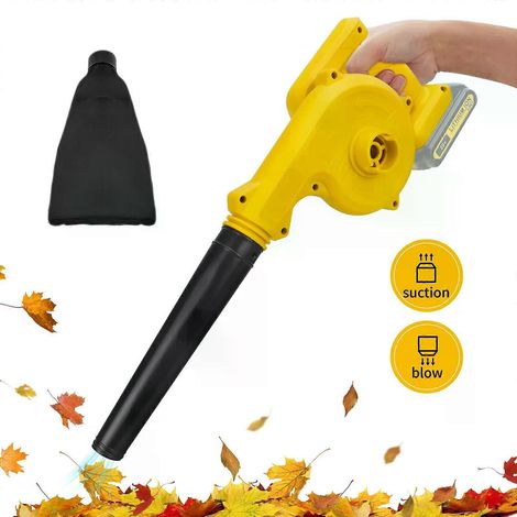 Souffleur de feuilles sans fil pour Dewalt, souffleur électrique à batterie 20 V pour chantier, souffleur et aspirateur électrique 2 en 1 avec poignée. (1/4)