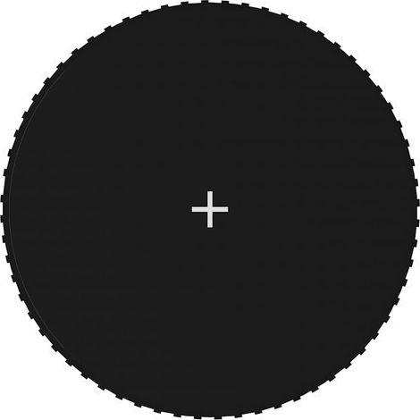 Lona de salto para cama elástica redonda tela negro 3,66 m vidaXL